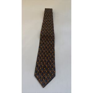 VINTAGE Ermenegildo Zegna Tie 100% Silk ITALY Made Necktie Business Formal Retro